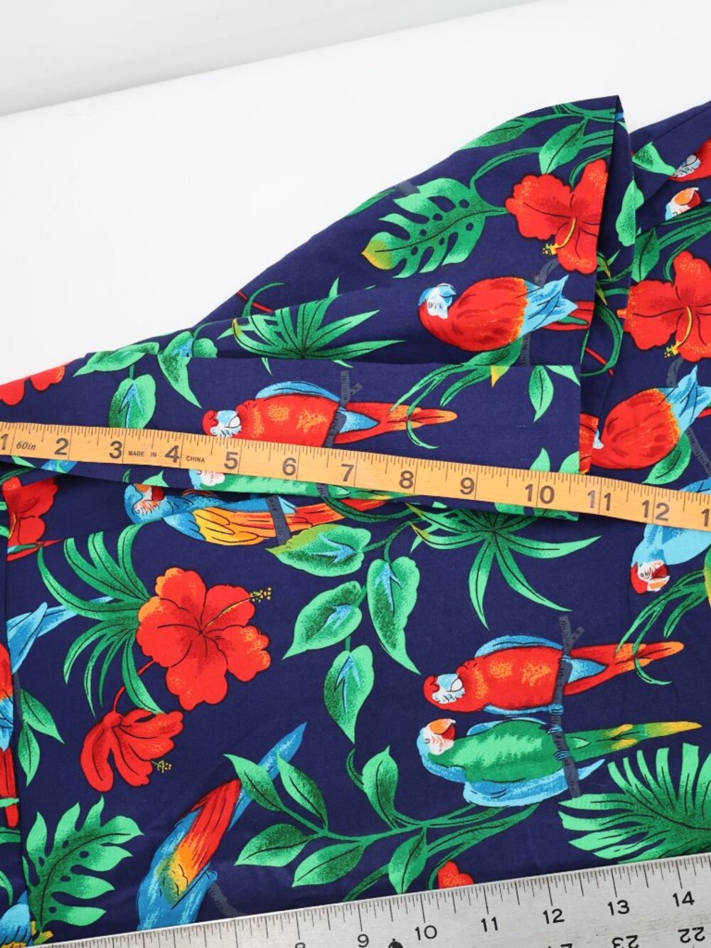 RJC Hawaiian Shirt Mens Large Cotton Parrots Floral Print Short Sleeve Button Up - Picture 7 of 10